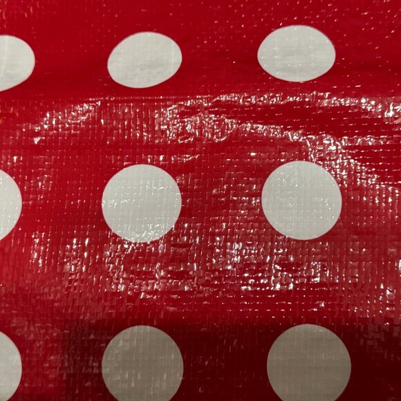 IKEA SÄCKKÄRRA Red /White Polka Dot, Reuseable Large Shopper Tote Bag 903.002.83 - Picture 7 of 8